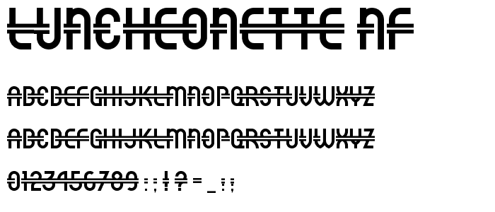 Luncheonette NF font
